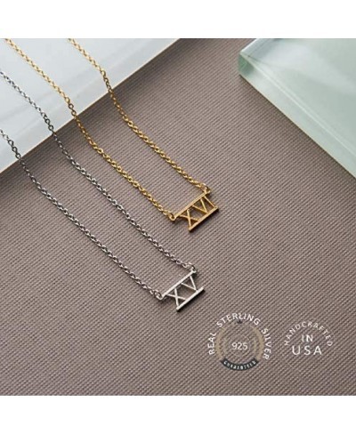 Roman Numeral Birthday Number Bar Necklace $30.06 Strands