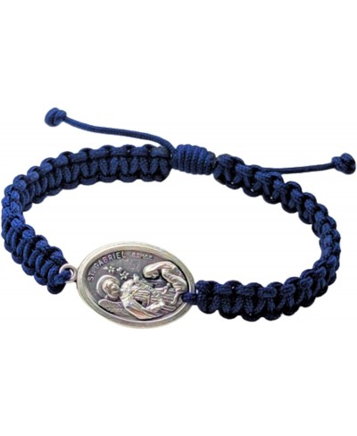 Saint St Gabriel The Archangel Medal Bracelet - Men Women Catholic Gift - Adjustable Cord $16.01 Charms & Charm Bracelets