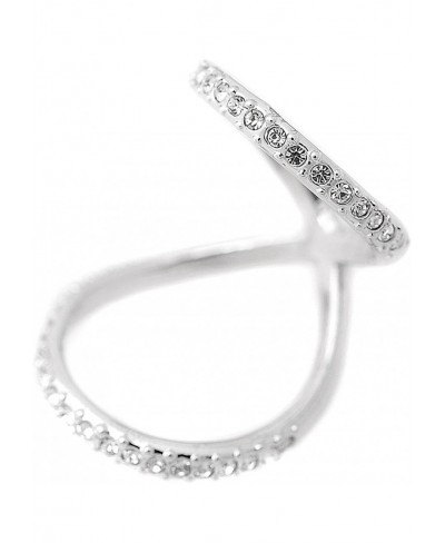 Crystal Warping Infinity Wrap Cross Statement Ring $10.56 Statement