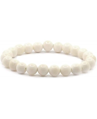 Gem Semi Precious Gemstone 8mm Round Beads Stretch Bracelet 7 Inch Unisex $7.88 Stretch