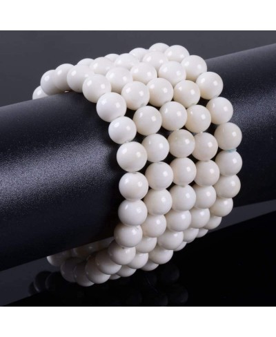 Gem Semi Precious Gemstone 8mm Round Beads Stretch Bracelet 7 Inch Unisex $7.88 Stretch