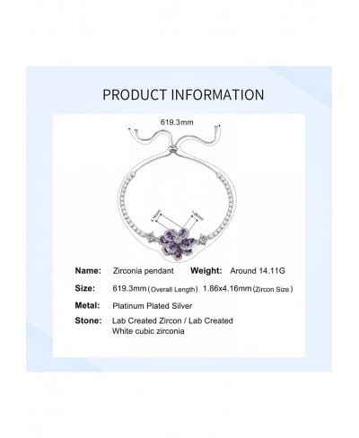 Crystal Flowers jewelry Flower Bracelets Rhinestone Bicolor Camellia Flower Shape Halo Design Gemstone Adjustable Zircon Plat...