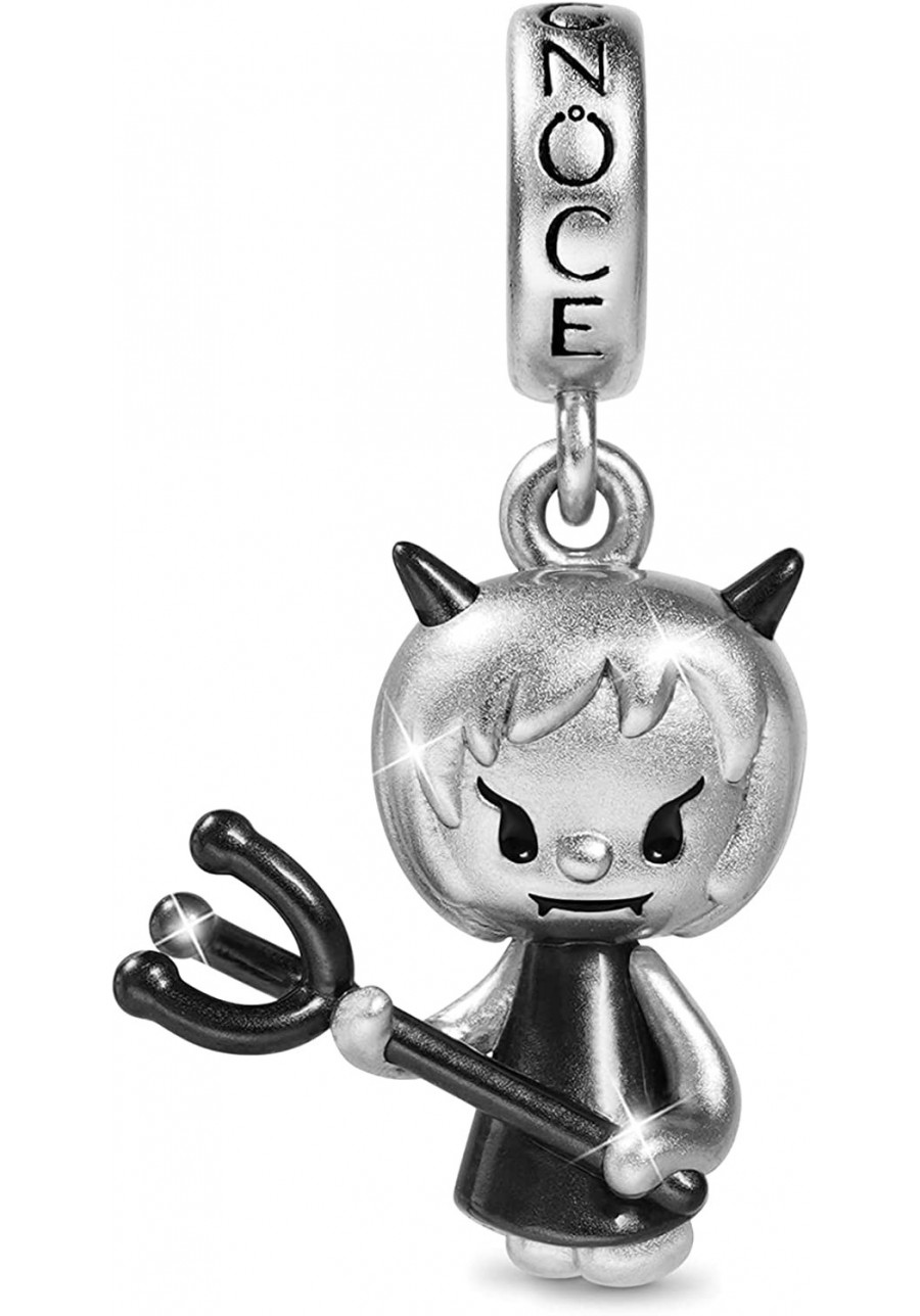 Little Devil Pendant Charm Sterling Silver Dangle Charms Fit Bracelet/Necklace Jewelry Gift For Women Girls Wife Daughter Men...