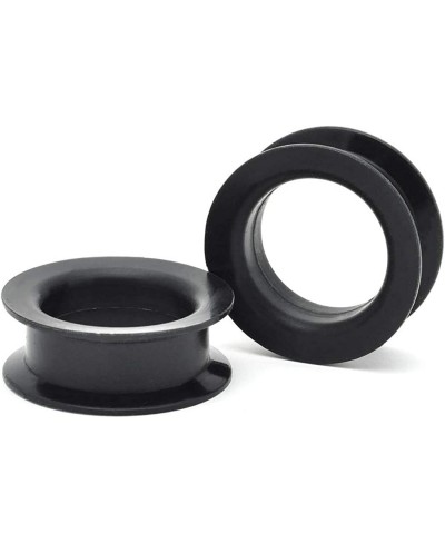 Large Gauge Plugs Standard Double Flared Silicone Tunnels (SIL-001)(Black) - Sold As a Pair $10.14 Piercing Jewelry