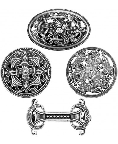 4Pcs Medieval Viking Brooch Set-Vintage Brooch for Women Viking $6.27 Brooches & Pins