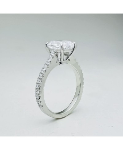 2ct Cushion Cut Cubic Zirconia Engagement Rings for Women Platinum Plated Sterling Silver $27.87 Engagement Rings