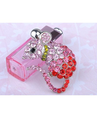 Cute Mouse Rat Pet Silvery Tone Ombre Rhinestone Crystal Animal Critter Pin Brooch $15.38 Brooches & Pins