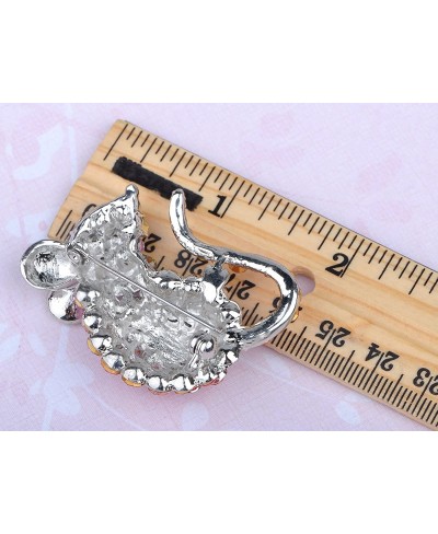 Cute Mouse Rat Pet Silvery Tone Ombre Rhinestone Crystal Animal Critter Pin Brooch $15.38 Brooches & Pins