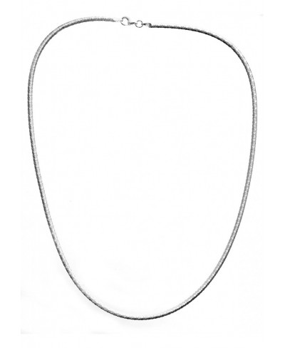 Sterling Omega Flat Chain - Sterling Silver $32.79 Chains