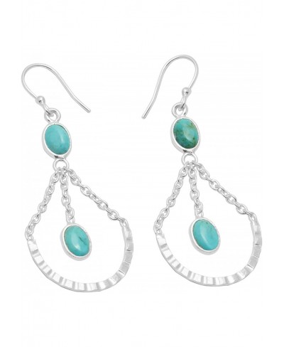 Half Moon Crescent Drop Dangle Earring 925 Sterling Silver Gemstone Jewelry For Women & Girls $23.91 Drop & Dangle