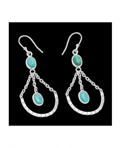 Half Moon Crescent Drop Dangle Earring 925 Sterling Silver Gemstone Jewelry For Women & Girls $23.91 Drop & Dangle