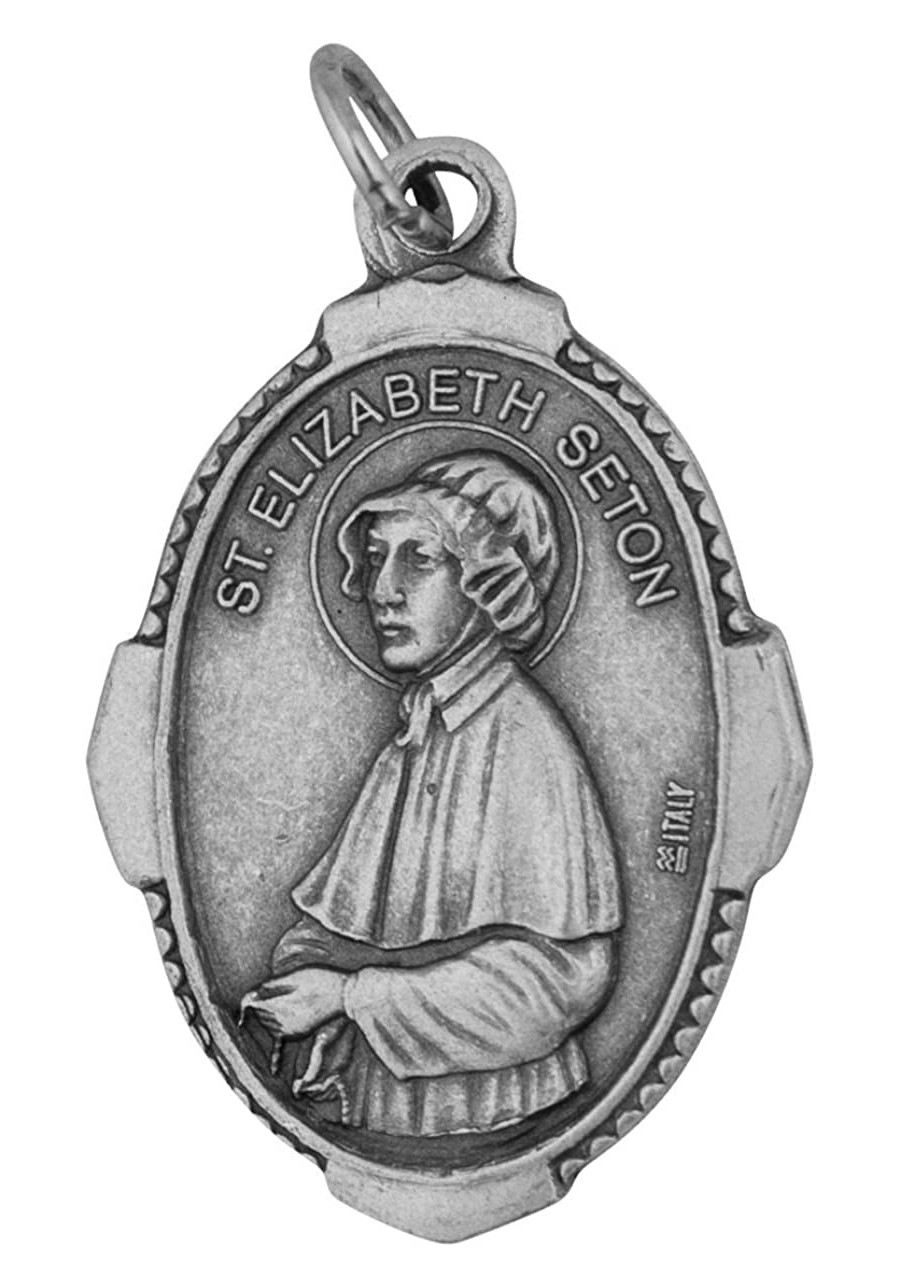 Traditional Catholic Saint Medal (Saint Elizabeth Ann Seton) $8.42 Pendants & Coins