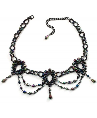 Peacock Victorian Beaded Choker $21.89 Chokers