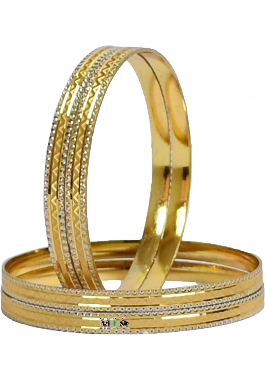 Indian Designer Bangles Gold Plated Bracelet Kada Traditional Jewelry Party Wear $18.39 Bangle