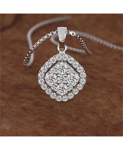 Diamond Rings Necklace Earring Sets for Women Rhinestones Zircon Engagement Jewelry Set Wedding Gifts $7.08 Jewelry Sets