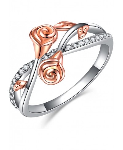 925 Sterling Silver Tree of Life/Rose Flower/Nurse Ring for Women $27.00 Promise Rings