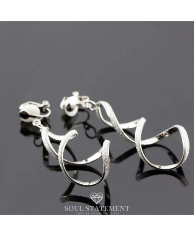 Spiral Geometric Clip On Earrings for Women Dangle Clip-on Earring Gift Set $19.02 Clip-Ons