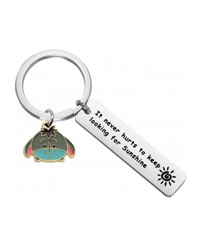 It Never Hurts to Keep Looking for Sunshine Bar Kecyahin with Donkey Charm A.A Milne Quote Jewelry Inspiration Gift $17.15 Pe...