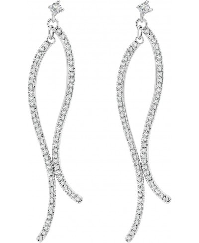 18K Dangle Earrings for Women and Girl $16.43 Drop & Dangle