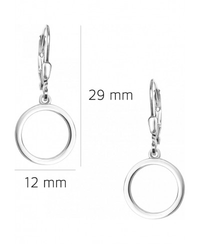 Women's Earrings 925 Silver - Stud Circle Earring - 21064 $20.76 Stud