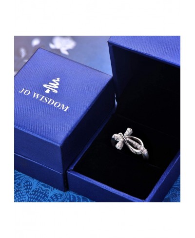 925 Sterling Silver Cubic Zirconia Cross Infinity Ring $36.83 Statement