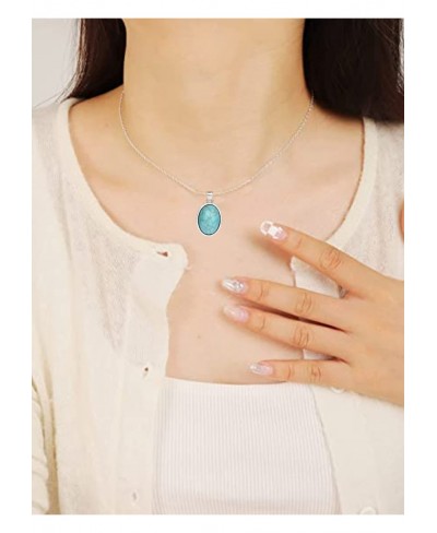 Turquoise Necklace and Earring Sets Turquoise Jewelry for Teen Girls Turquoise Earrings for Women $13.85 Jewelry Sets