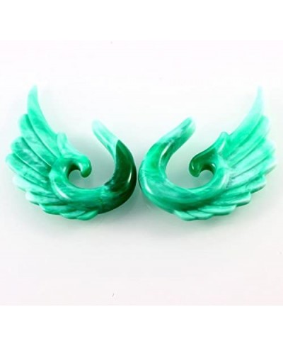 Mixed Colors Acrylic Spiral Taper Plug Gauge Ear Stretching Kit Vintage Angel Wings 3 Pairs (3 Pairs of 4G(5mm)) $11.71 Pierc...