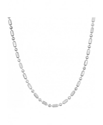 Sterling Silver 1.5 mm Ball and Bead Chain Necklace (16 18 20 22 24 30 or 36 inch) $19.68 Chains