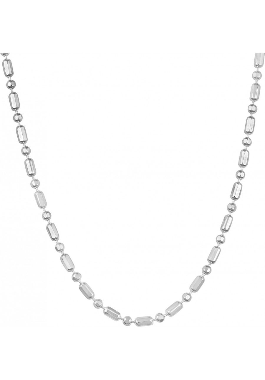 Sterling Silver 1.5 mm Ball and Bead Chain Necklace (16 18 20 22 24 30 or 36 inch) $19.68 Chains