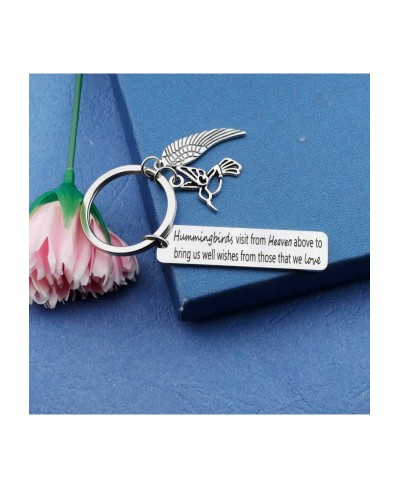 Memorial Keychain Hummingbird Keychain Free Bird Jewelry Humming Bird Lover Keyring Gift for My Love In Memory of Loved One M...