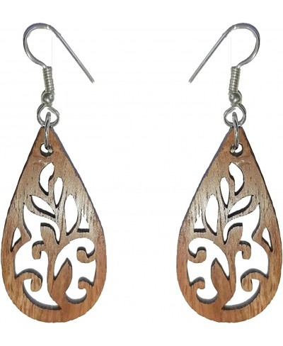 African Wooden Drop Earrings Bohemian Pendant Dangle Earrings Lightweight Ethnic Style Wood Earrings for Women $10.87 Drop & ...