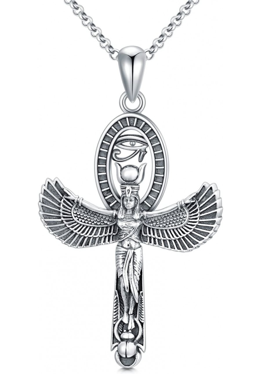 Goddess Necklace for Women 925 Sterling Silver Egyptian Goddess Necklace Ancient Egypt Jewelry Mother Gifts for Her $36.57 Pe...