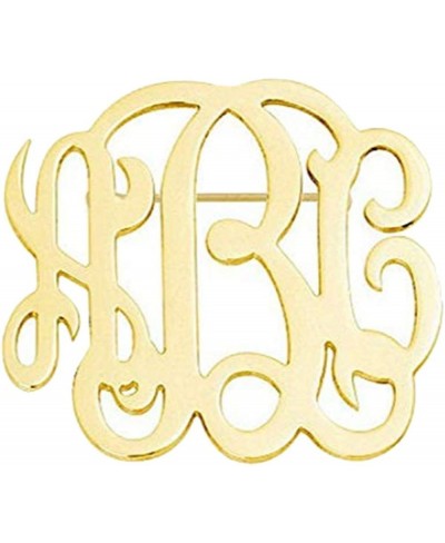 Personalized Custom Monogram Brooch Pins Customized Made with Any Initial $18.34 Brooches & Pins
