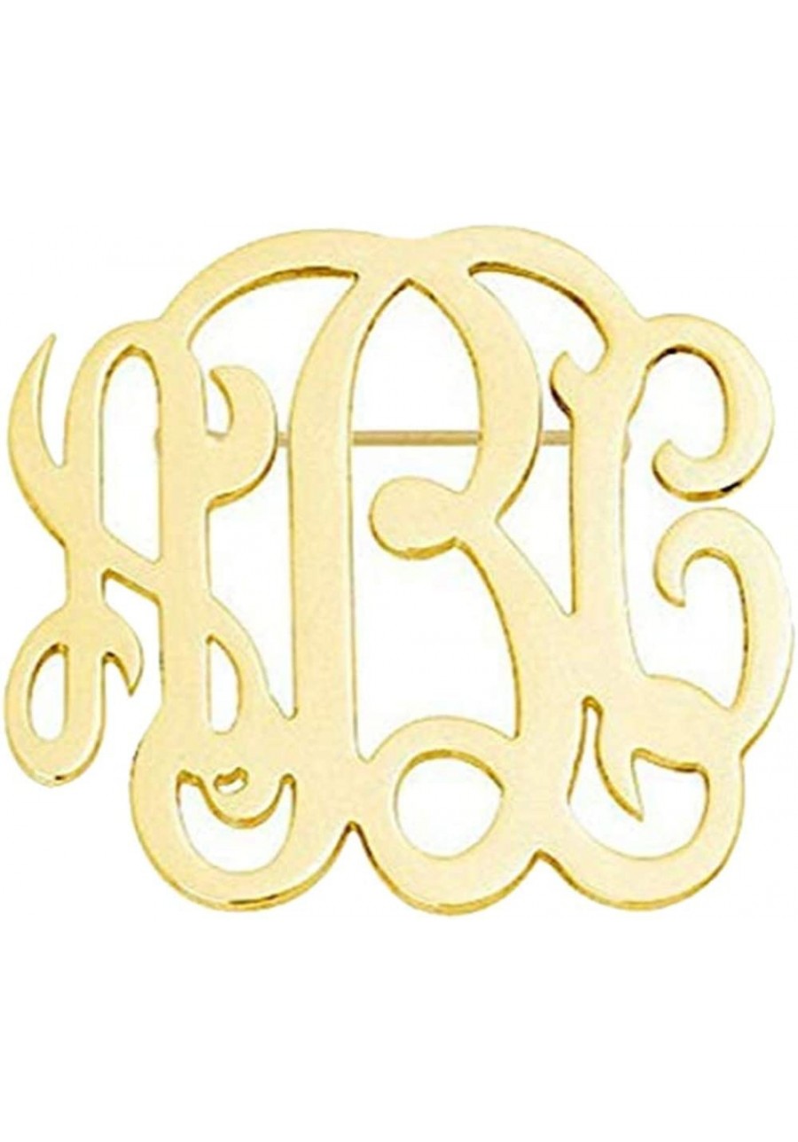 Personalized Custom Monogram Brooch Pins Customized Made with Any Initial $18.34 Brooches & Pins