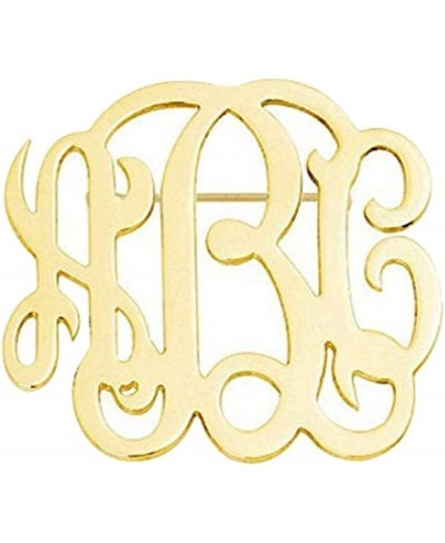 Personalized Custom Monogram Brooch Pins Customized Made with Any Initial $18.34 Brooches & Pins