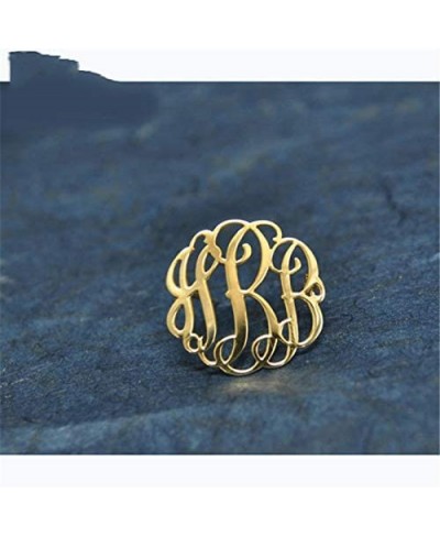 Personalized Custom Monogram Brooch Pins Customized Made with Any Initial $18.34 Brooches & Pins