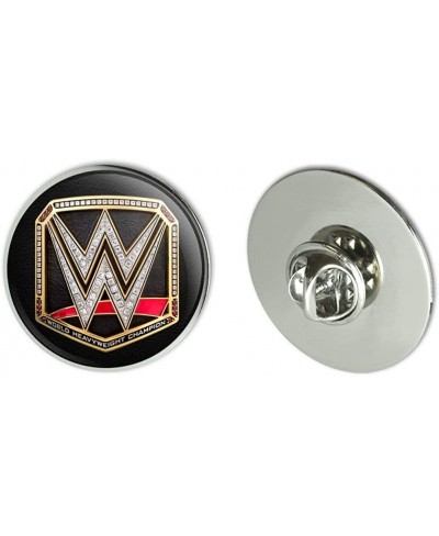 WWE World Heavyweight Champion Title Logo Metal 1.1" Tie Tack Hat Lapel Pin Pinback $10.92 Brooches & Pins