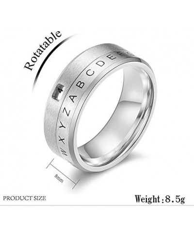 Alphabet Corresponding Number Project Mc2 Secret Message Decoder Ring Gold/Silver/Black Band Size 6-12 $13.44 Bands