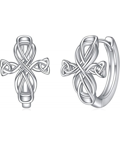 Celtic Knot Hoop Earrings Celtic Jewelry for Women 925 Sterling Silver Irish Jewelry for Women Girls $33.47 Hoop