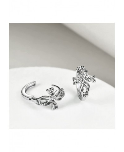 Celtic Knot Hoop Earrings Celtic Jewelry for Women 925 Sterling Silver Irish Jewelry for Women Girls $33.47 Hoop