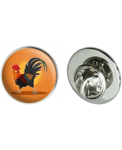 Rooster of Awesomeness Chicken Metal 0.75" Lapel Hat Pin Tie Tack Pinback $13.73 Brooches & Pins