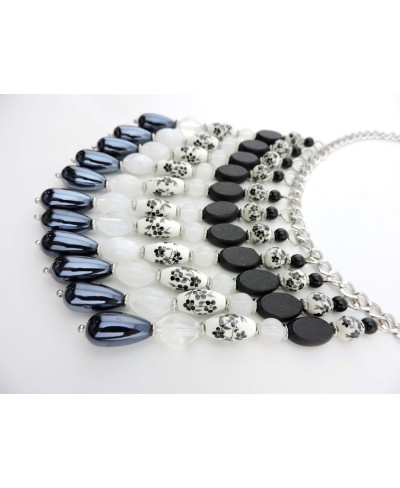 Ceramic beads folk-custom collar necklace with earrings $16.47 Jewelry Sets