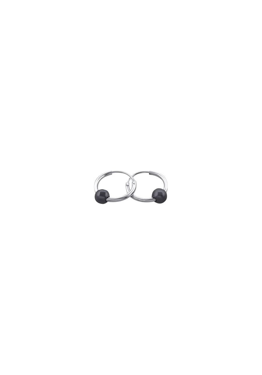 925 Sterling Silver Small 12mm Endless Hoop Earrings with Simulated Hematite Black Ball Bead for Cartilage Nose and Lips $16....