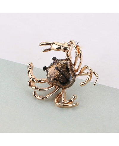 Brooch Pins for Women Cute Crab Shape Enamel Brooch Pin Shirt Sweater Neck Clip Backpack Badge (Coffee) $6.23 Brooches & Pins