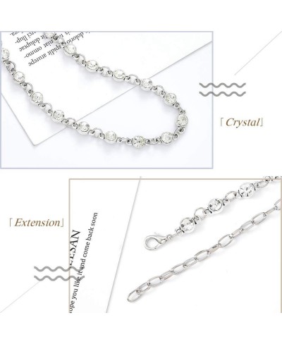 Crystal Belly Chain Rhinestone Waist Chain Fashion Shining Body Chain Jewelry for Women and Girls (Silver) $12.56 Body Chains