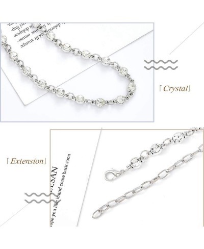 Crystal Belly Chain Rhinestone Waist Chain Fashion Shining Body Chain Jewelry for Women and Girls (Silver) $12.56 Body Chains