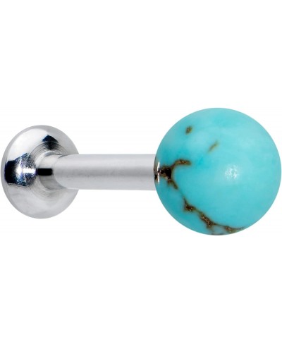 Womens 16G 316L Steel Color Stone 4mm Ball End Labret Monroe Lip Ring Tragus Cartilage Stud 1/4 $18.29 Piercing Jewelry