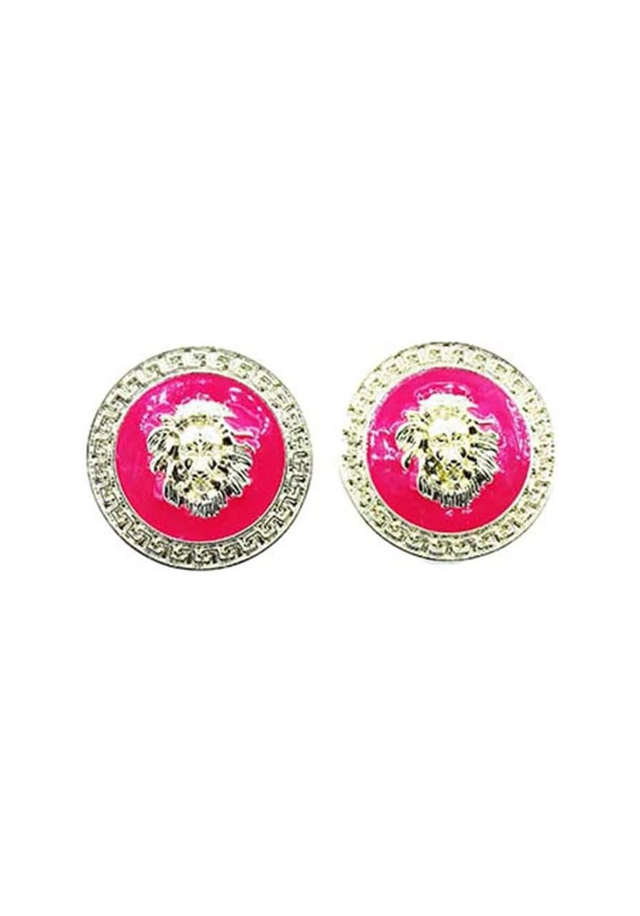 The lion door lock stud earrings accessories production orders $7.76 Stud