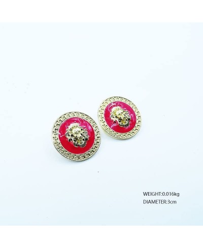 The lion door lock stud earrings accessories production orders $7.76 Stud