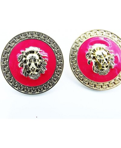 The lion door lock stud earrings accessories production orders $7.76 Stud